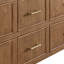 Ensemble de meuble-lavabo mural double 60 po en noyer grillé Isola-134530947-134530949