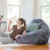 Big Joe Large Teardrop Foam Filled Bean Bag Chair with Soft Removable Cover