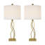 Lampe de table de chevet 26 po en métal à intensité variable moderne pour chambre / salon-1205751839