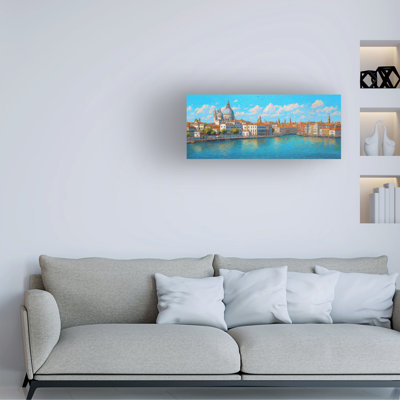Art mural sur toile tendue - "Italie Italie 2" par Imagine It Images, décoration murale pour le salon, la chambre à coucher ou le bureau - 20 x 47