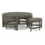 Raffles Rattan Cocktail Table with Benches-71441864-71441906