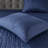 8 Piece Comforter And Quilt Set Collection Navy King/Cal King