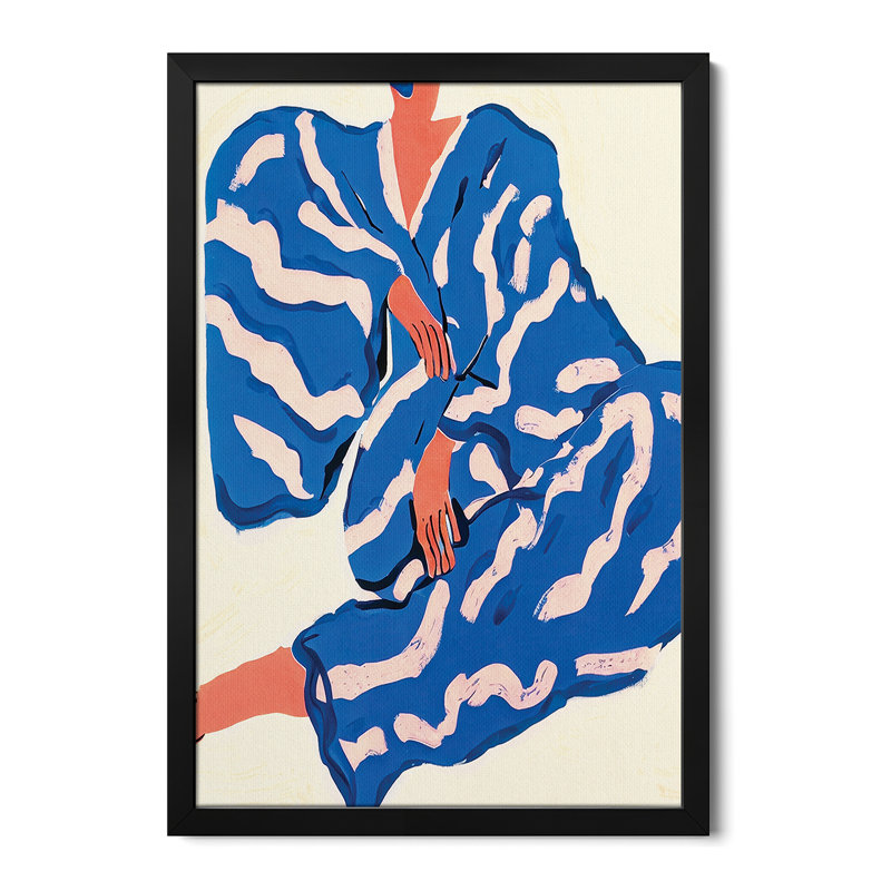 Portrait Indigoreverie - reproduction d'art murale - affiche de galerie, H 24 po x l 16 po