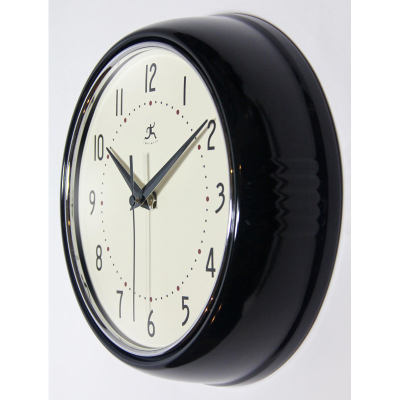Horloge murale Desdra, Noir, noir, noir, noir, Petit