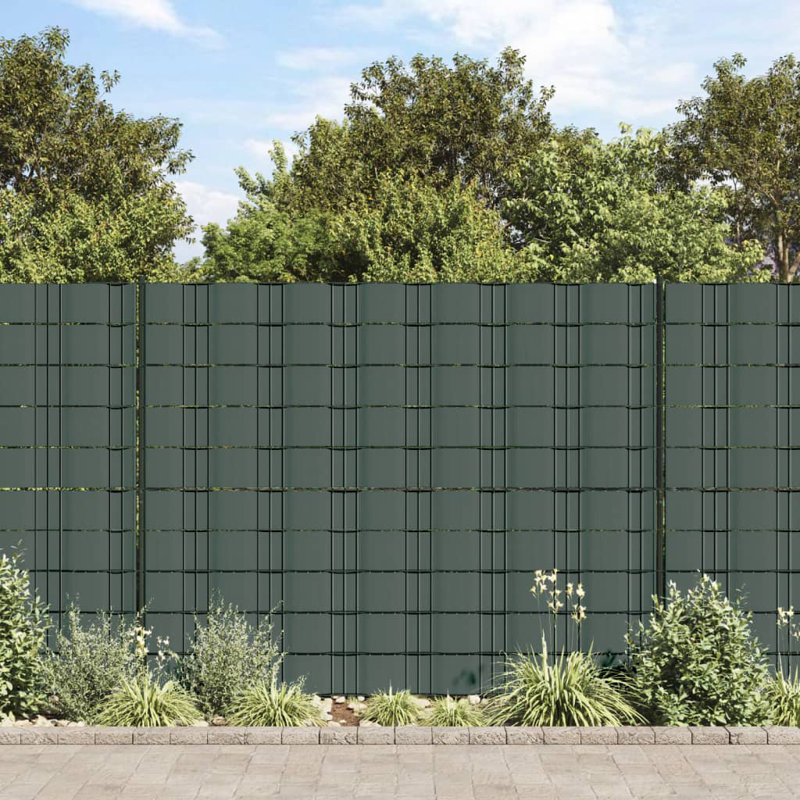 Green Vinyl Yard/Privacy Fence, 70 x 0.19 m, 1, Light Grey