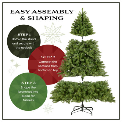 Clear Pine Christmas Tree with LED Lights