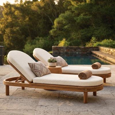 AcaciaLounge Outdoor Chaise Lounge