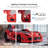 Lunnie Twin Race Car Bed with LED Lights and Remote Sounds-223773890