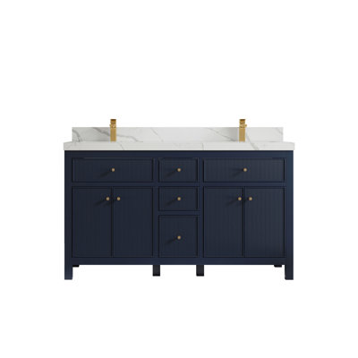 60'' Double Bathroom Vanity with Top