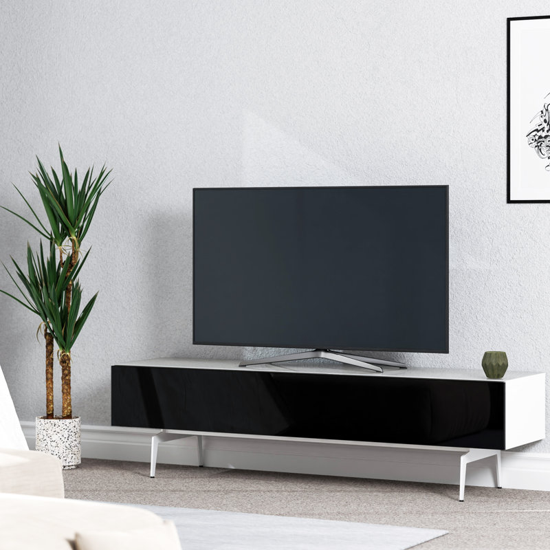 Louis TV Stand for TVs up to 75", Black/White