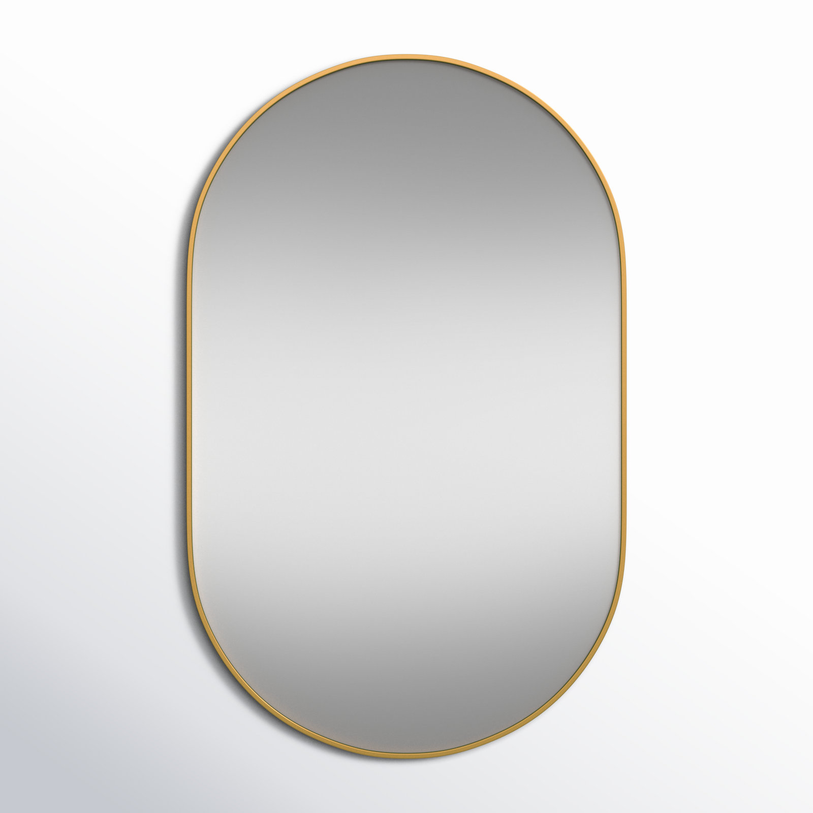 Elington Metal Oval Mirror, Brass, 48"  x 30" 