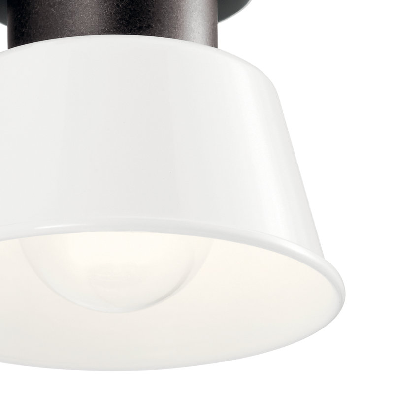 Catherene Wall Light, White, 8" H x 5.5" W x 6.5" D