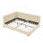 Full Size Upholstered Tufted Bed Frame, Sofa Bed Frame With Comfortable Backrest And Armrests, Full Size Bed For Bedroom, Living Room,Velvet-Beige(81''*60''*29.5'')-1155179679