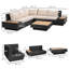 Vidur Alta 5 Seater Rattan Corner Sofa Set-37864911