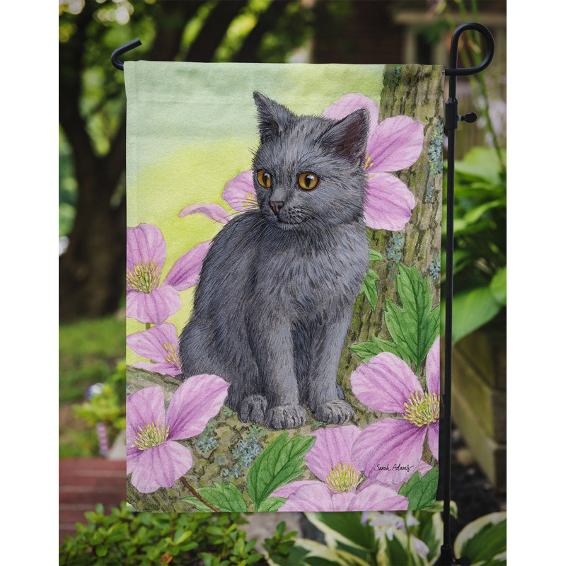 Double Sided 15'' H x 11'' W Polyester Animal Garden Flag