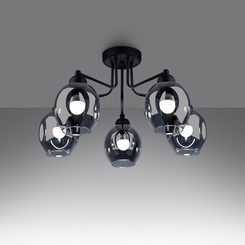 Chandelier, 5 Lights, 36cm H x 59cm W x 59cm D