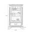 Vitrines en bois massif marron et verre
