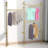 Heavy Duty  Rustic  Metal  Garment  Frame for  Bedroom, Living  room (Gold)