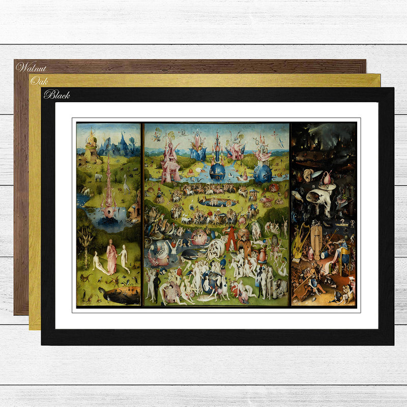 Hieronymus Bosch - Single Picture Frame Painting, Black
