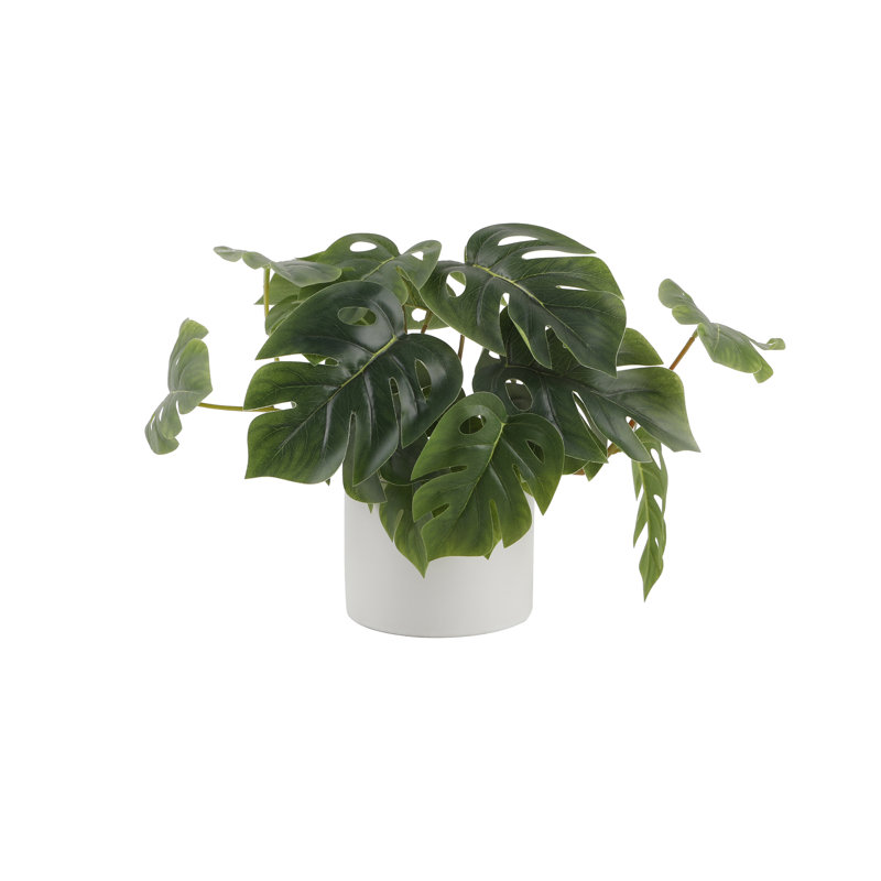 4.7'' Faux Philodendron Plant in Ceramic Pot