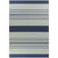 Filey Striped Flatweave Navy Blue/Ivory Indoor/Outdoor Area Rug-483934095