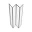Dinton 1400mm H Framed Folding Bath Screen with Clear Glass-943684517