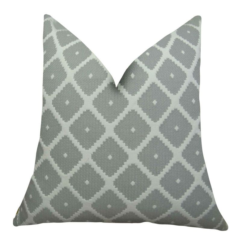 Coussin géométrique, Bourre en polyester, 12 po x 20 po