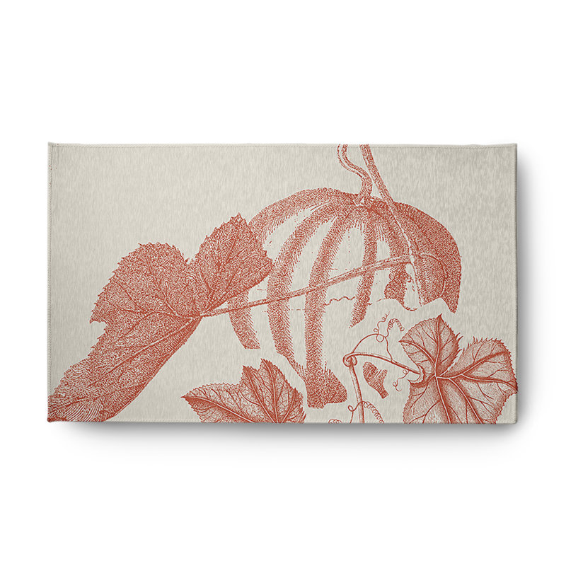 Tapis en chenille Stagecoach Fall Design CRHFN749OR2, Rectangle 3 pi x 5 pi