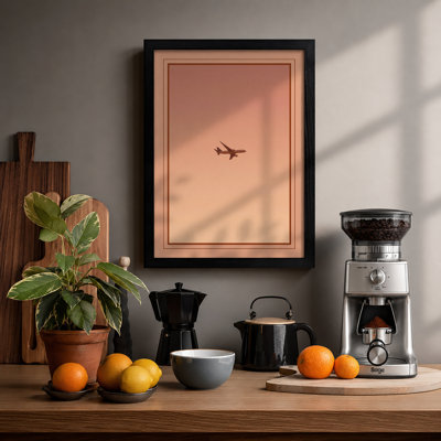 Solitary Flight Minimalist - Framed Print