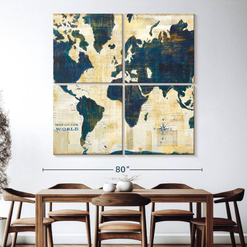 Aliaz Antique World Map Collage II