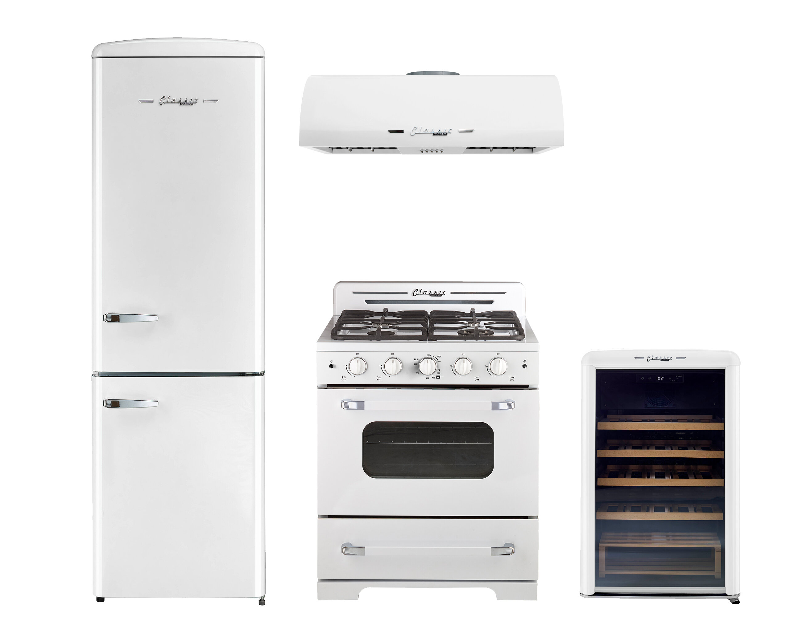 https://assets.wfcdn.com/im/52905653/compr-r85/1850/185032358/unique-appliances-classic-retro-4-piece-kitchen-appliance-package-with-bottom-freezer-refrigerator-30-gas-freestanding-range-under-cabinet-range-hood-and-wine-refrigerator.jpg