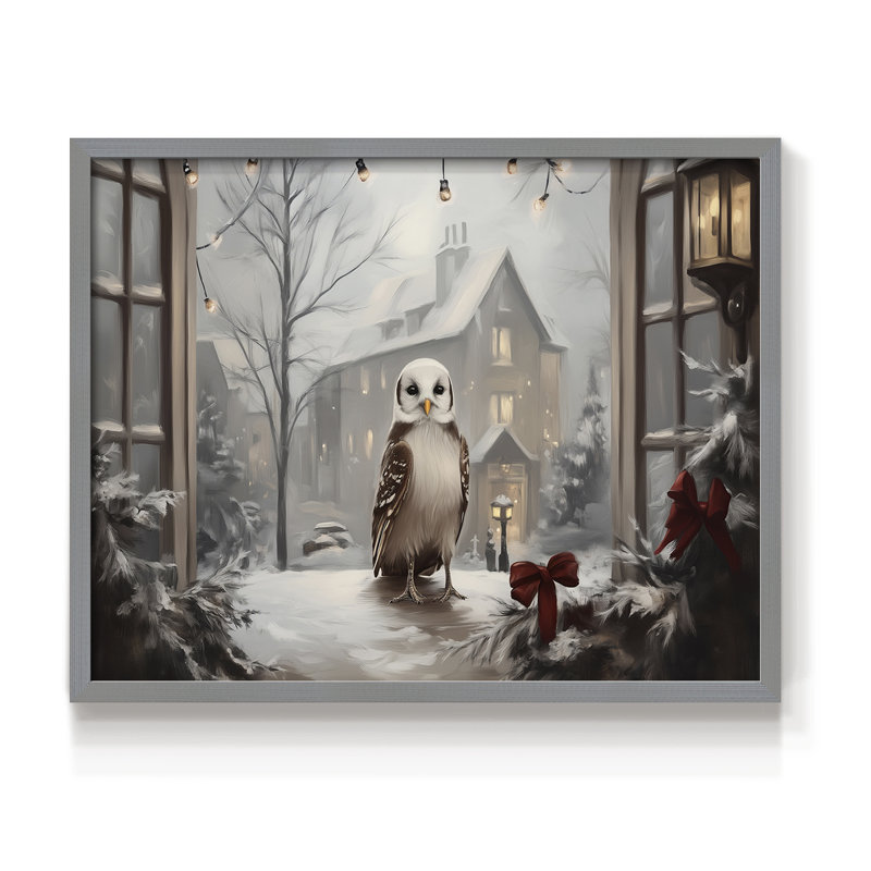 Art de Noël - CML XXII - Reproduction encadrée - Restickable, H 11 po x l 14 po, Gris