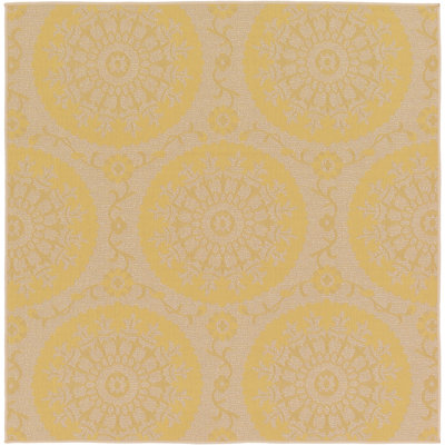 Tapis intérieur / extérieur jaune Storino
