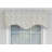 Striped Cotton Blend Scalloped 50'' W Window Valance in Ivory-70688269