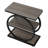 Industrial Narrow End Table With 3 Shelves - 23.6" Space-Saving Side Table, Wood & Metal Frame - Multi-Functional Sofa Table, Nightstand-1544017801