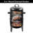 Bruce&Shark Vertical Charcoal 341 sq. in. Smoker