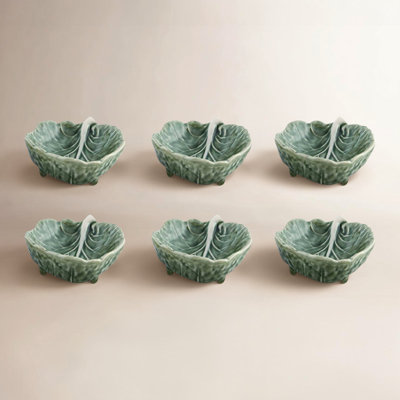 Bordallo Pinheiro Cabbage Earthenware Dessert Bowl