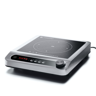 Amzchef 1800W Countertop Induction Cooktop With 7.3" Heating Coil, 18 Power & Temperature Levels, 3-Hour Timer – Black