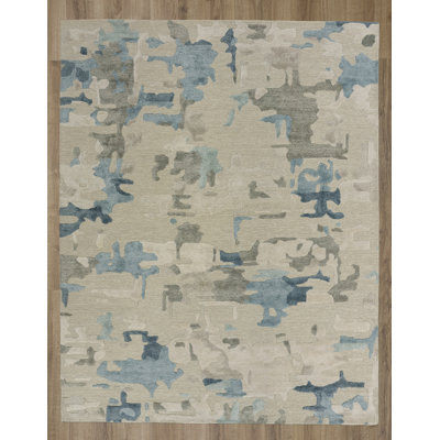 Hand Tufted Wool/Tencel Area Rug
