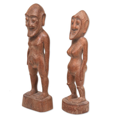 Ancient Asmat 2 Piece Figurine