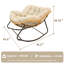 Chaise berçante en osier pour l'intérieur-711491269