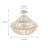 4-light Matte Black Beaded Semi-flush Mount-1920776601