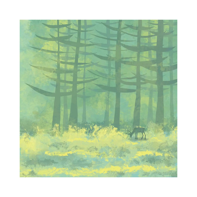 « The clearing » par Nic squirrell-impression, Toile tendue, H 18 po x l 18 po x 1,5 po, Pas de tapis