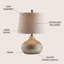 Lampe de table 22" nid d’abeilles Germania