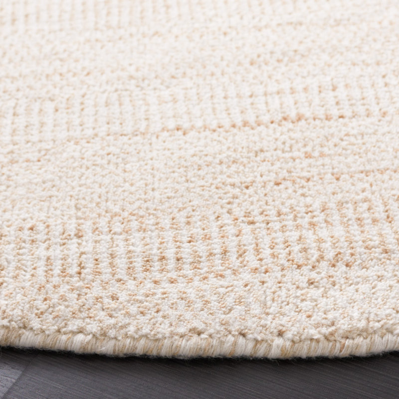 Mirage Hand Loomed Performance Solid Color Rug, Round 6'