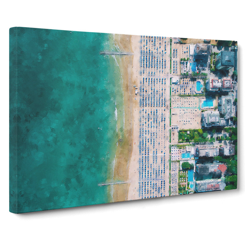 Lido Di Jesolo In Italy - Wrapped Canvas Print, 35cm H x 50cm W x 3cm D