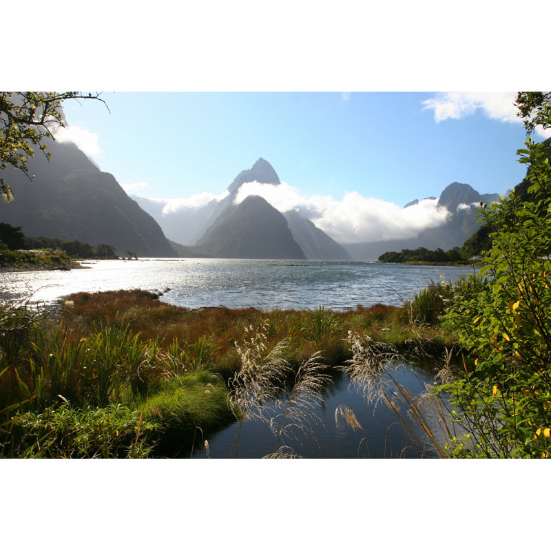 Aneisha Mitre Peak, Milford Sound sur toile par Travelface, L 12 po x H 8 po