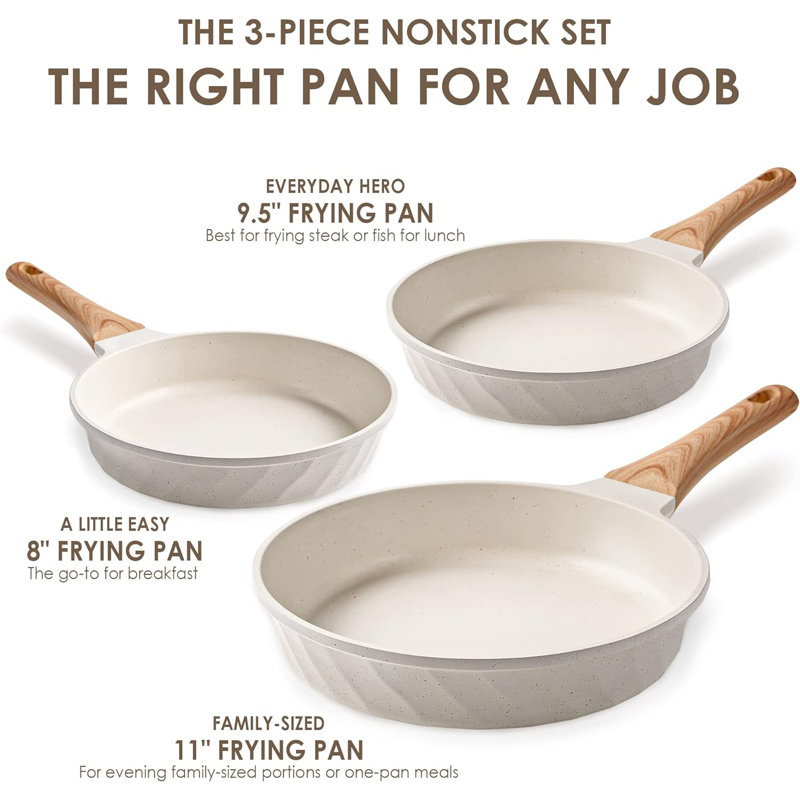 3 - Piece Non-Stick Cookware Set