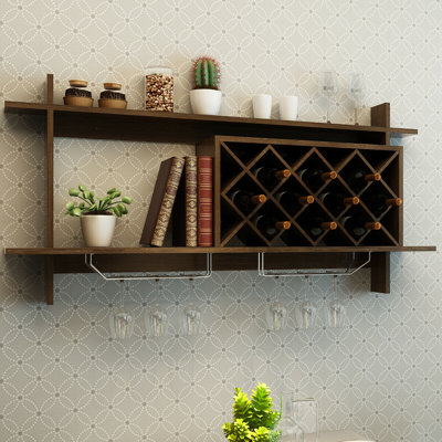 Florabelle Wine Glass Rack in Brown