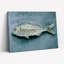 Peinture aquarelle de poisson sur toile tendue (1 pièce)-1743229772